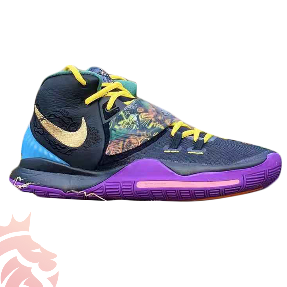 Nike Kyrie 6 GS Basketball Shoes Purple Multi Color eBay