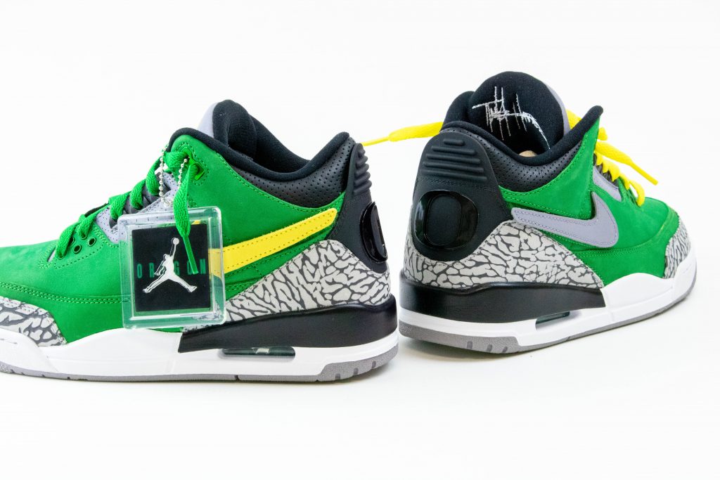 Oregon Ducks Air Jordan 3 Tinker PE Green For Sale 2019