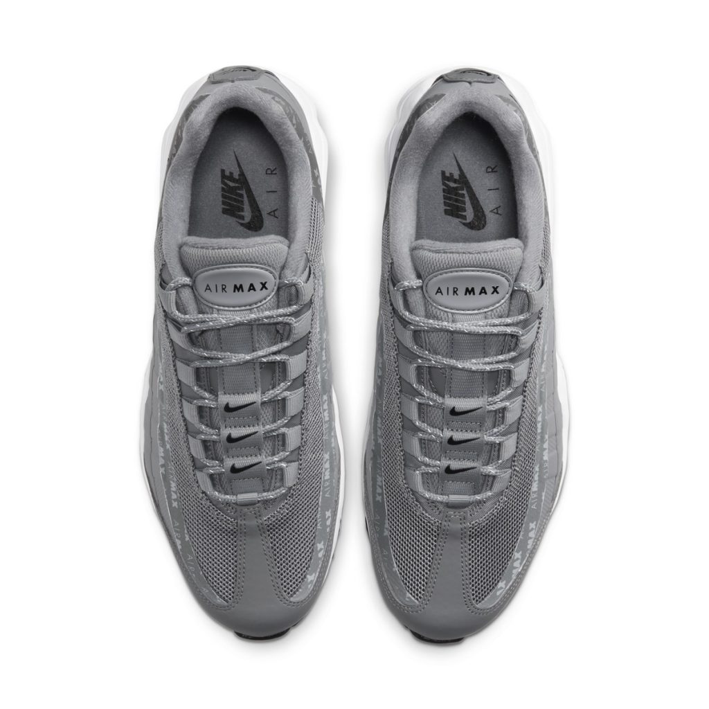 A trio of Nike Swoosh branding on the laces