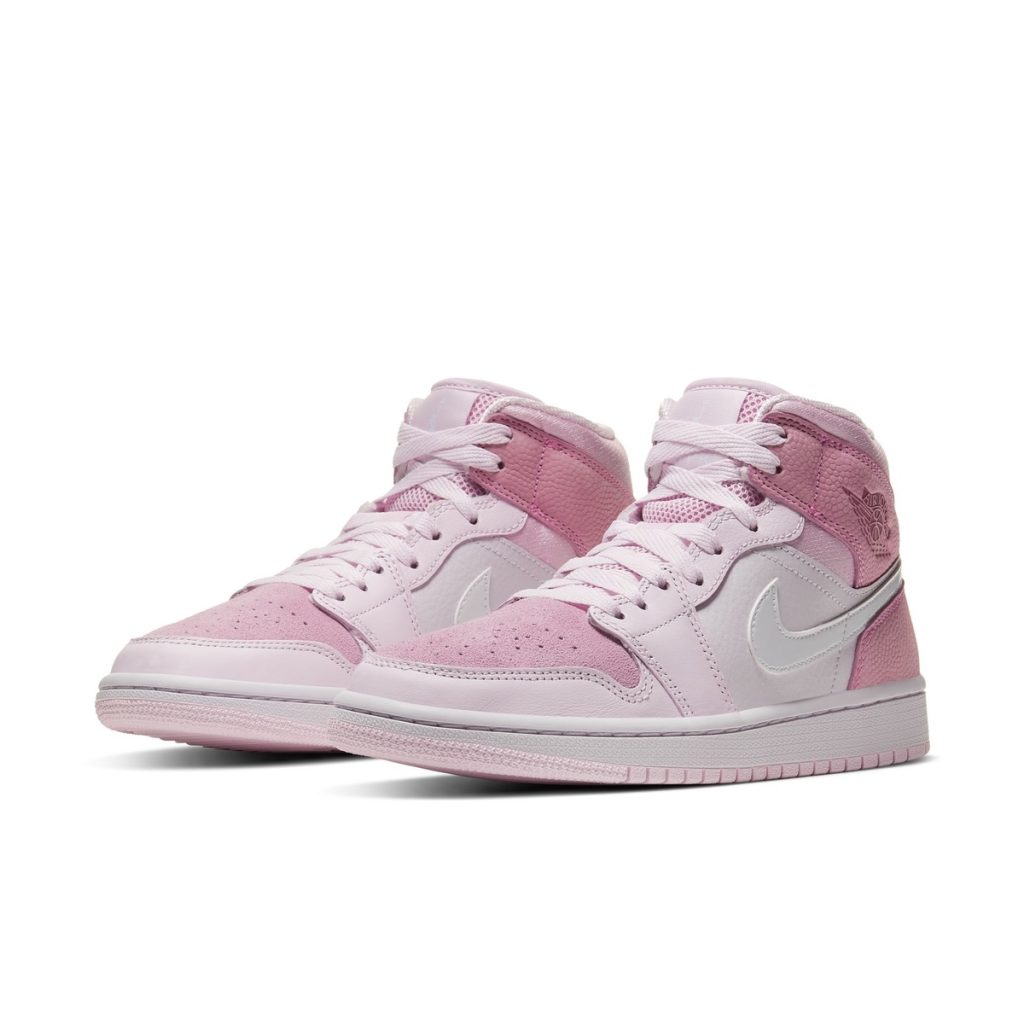 Detailed look at the upcoming WMNS Air Jordan 1 Mid "Digital Pink"