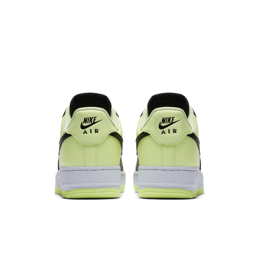AF1 Heel aspects in Barely Volt