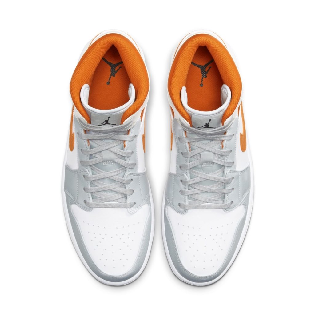 air jordan 1 mid trainers white starfish pure platinum