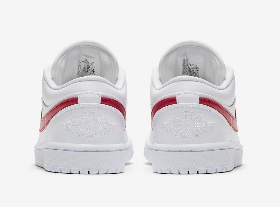 First Look Air Jordan 1 Low University Red Yankeekicks