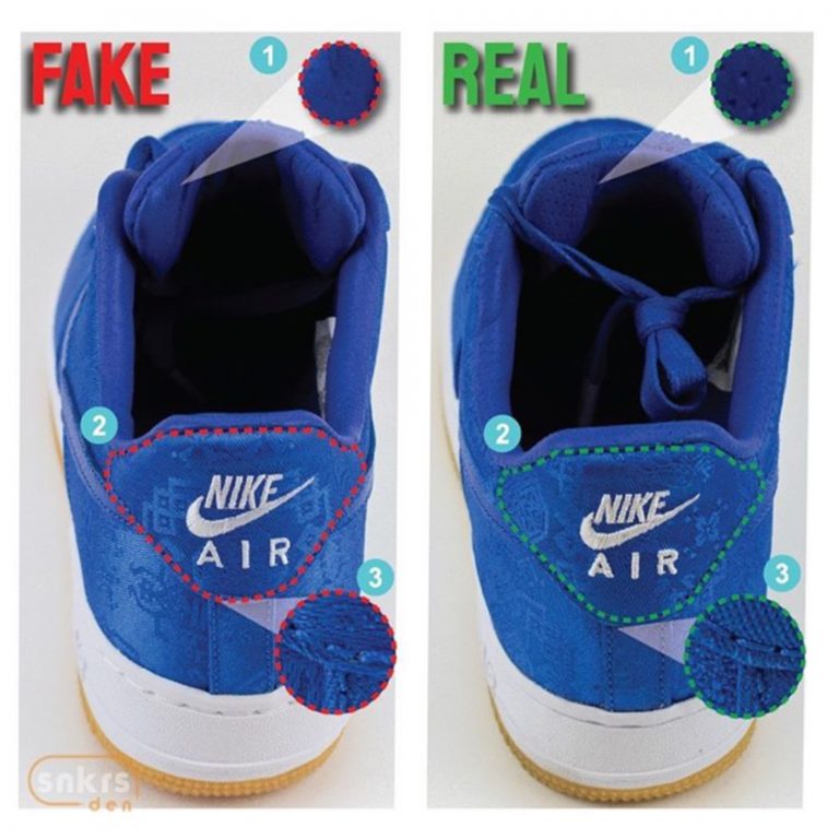 nike air force 1 just do it fake vs real