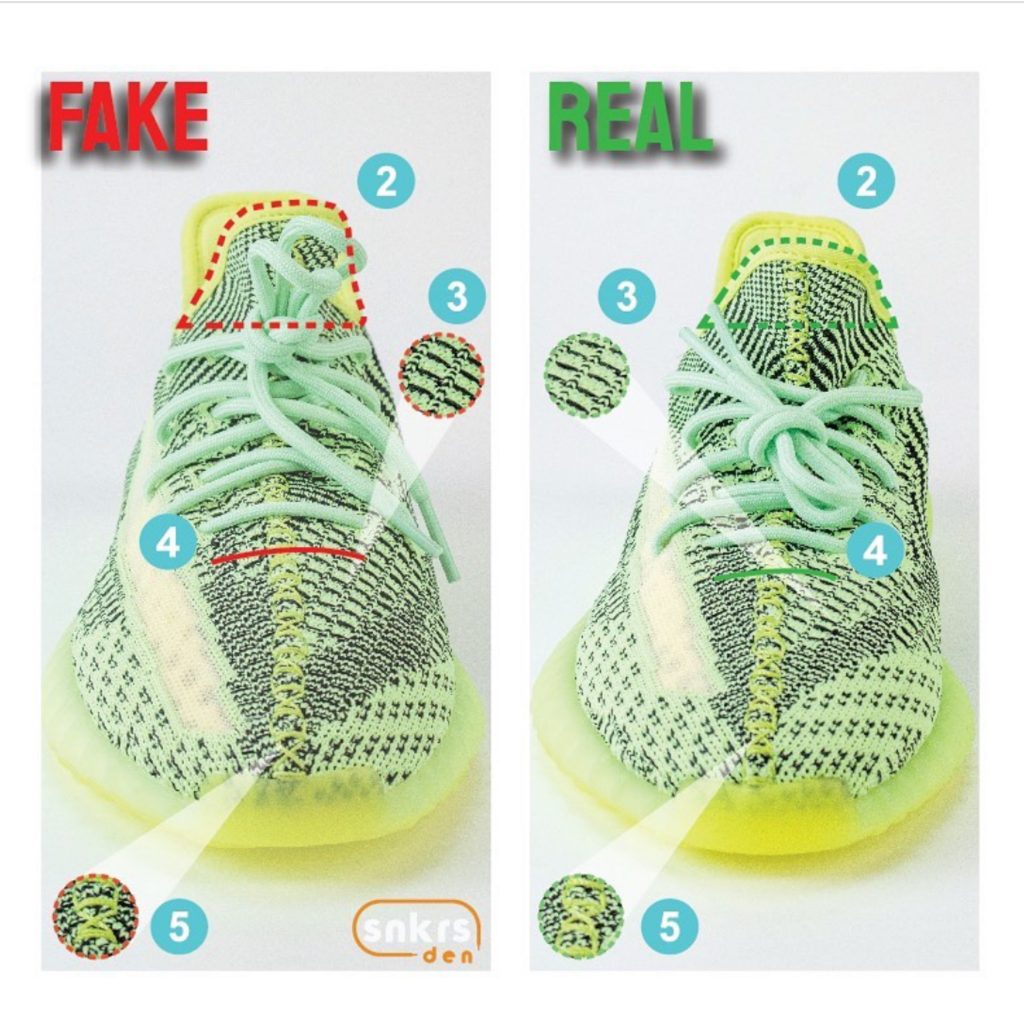 Real Vs Fake: adidas Yeezy Boost 350 V2 