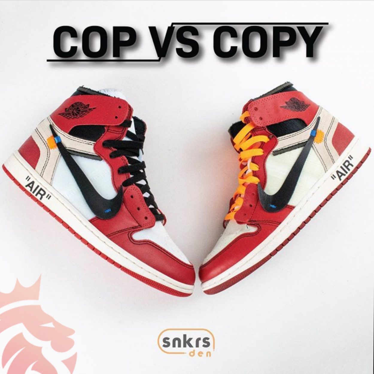 Real Vs Fake Off White X Air Jordan 1 Retro High Og Chicago