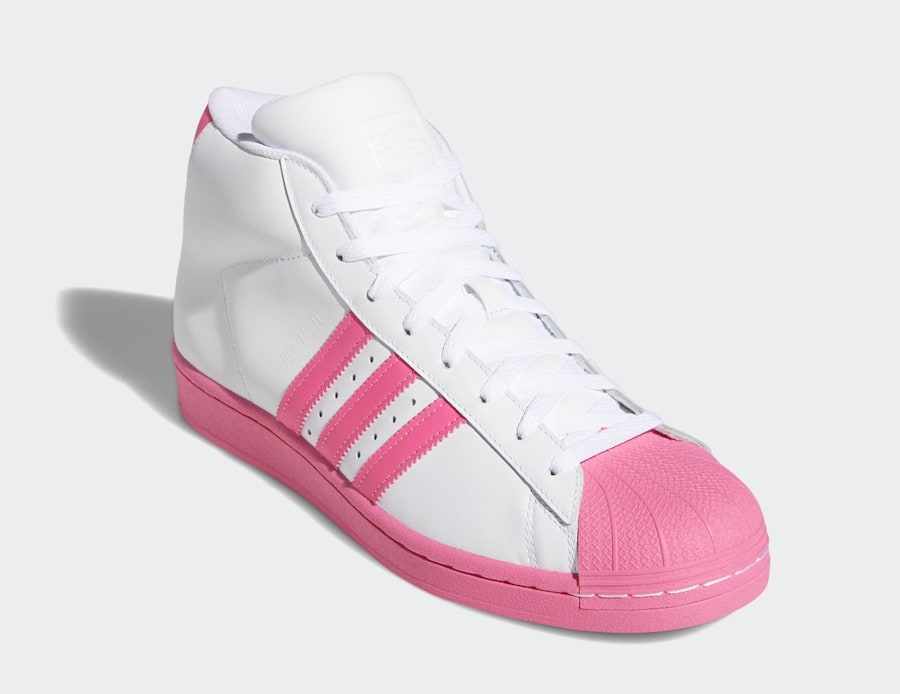 adidas pro model white with red stripes