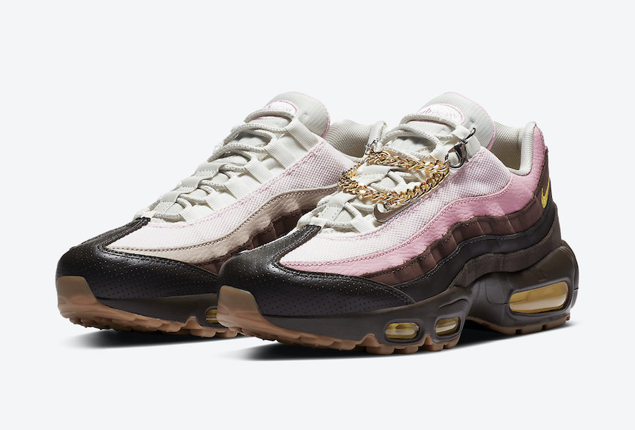 nike air max 95 brown and pink