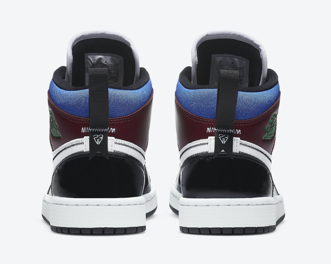 Air Jordan 1 Mid SE Patent Multi-Color - Yankeekicks.com