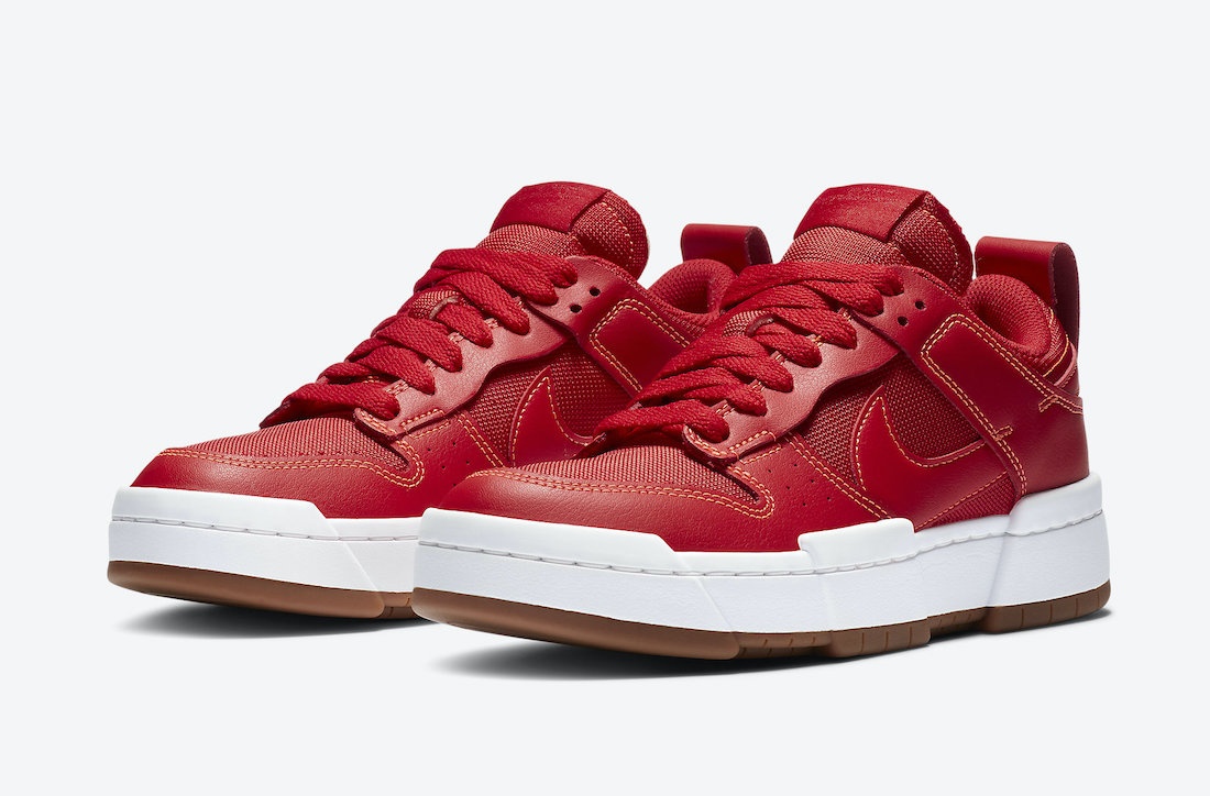 red dunk low disrupt
