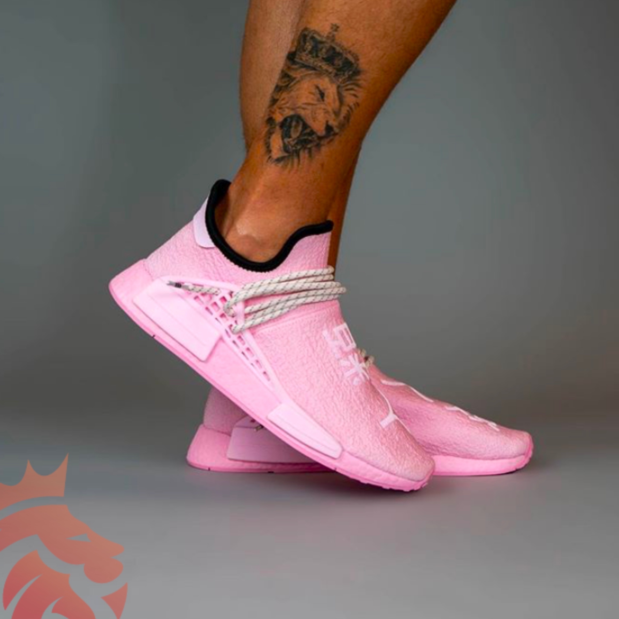 Yankeekicks On Feet Pharrell x adidas NMD Hu Pink GY0088