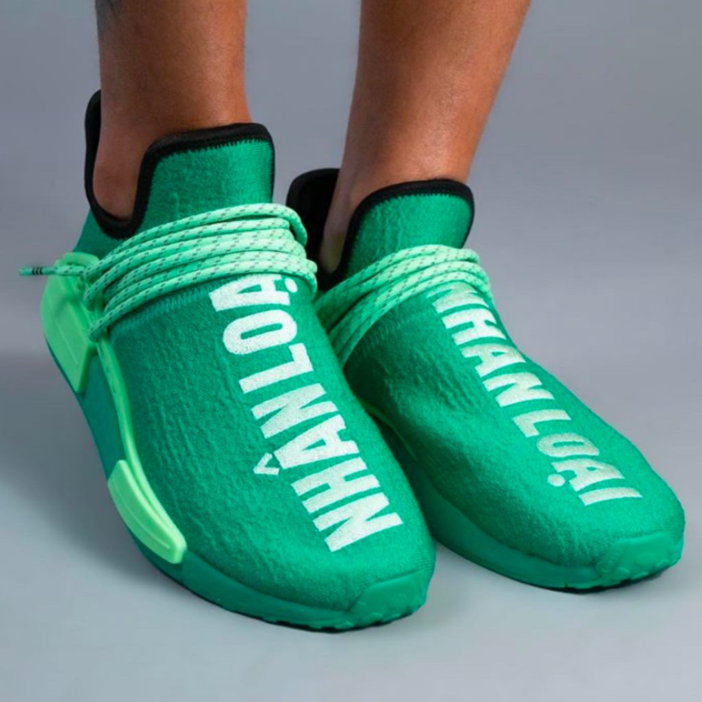Feet Pharrell x adidas NMD Hu “Green 