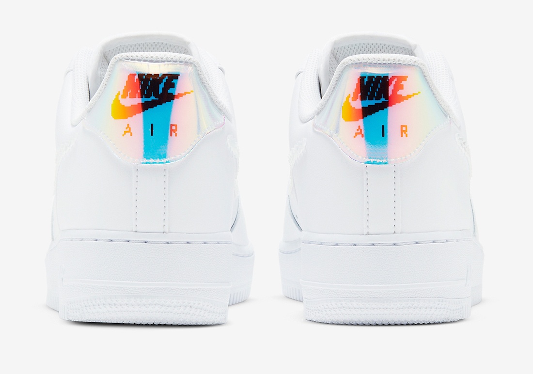 nike air force 1 low iridescent white