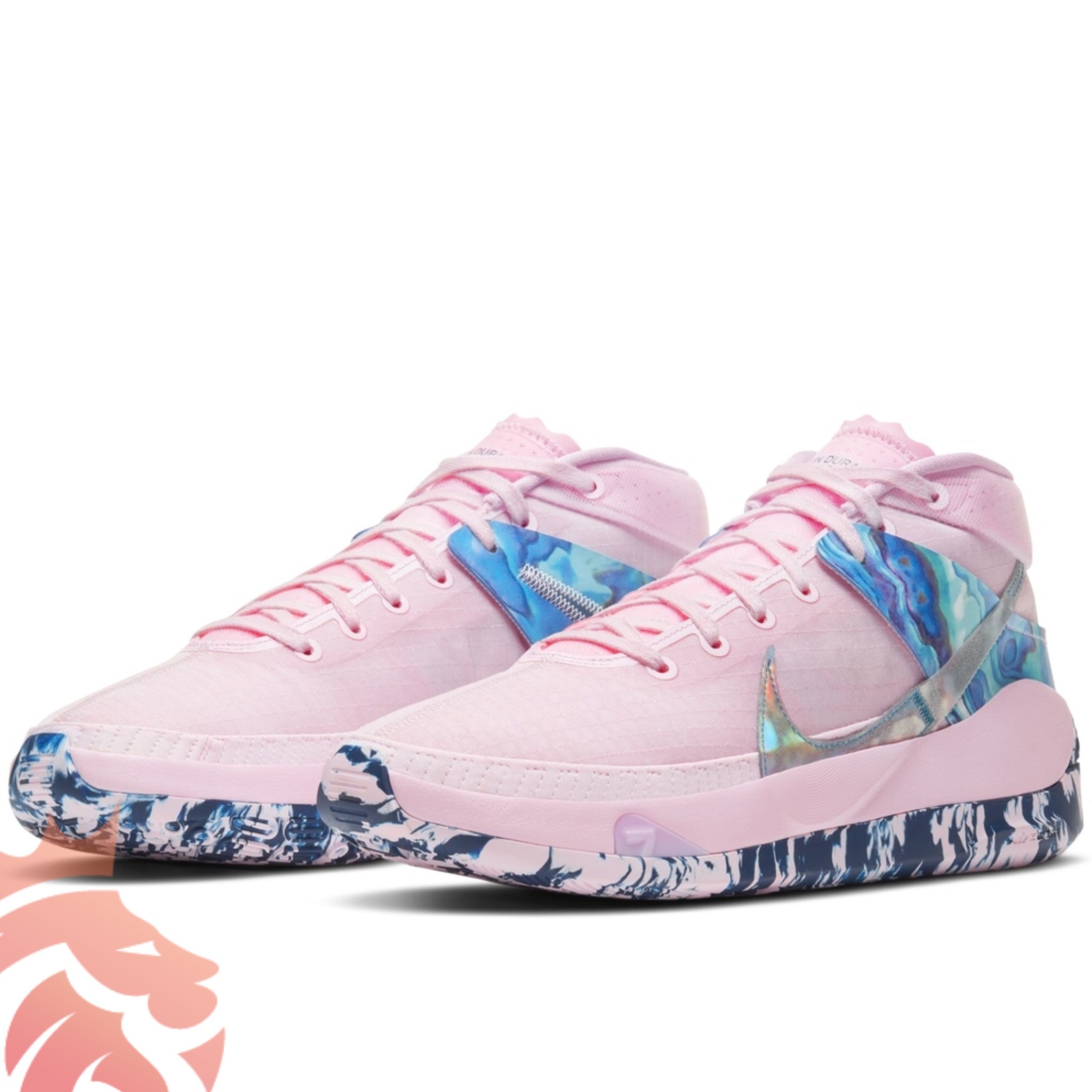 Nike Kevin Durant 13 Aunt Pearl DC0011-600 Pink Foam/Blue Void/Light Arctic Pink