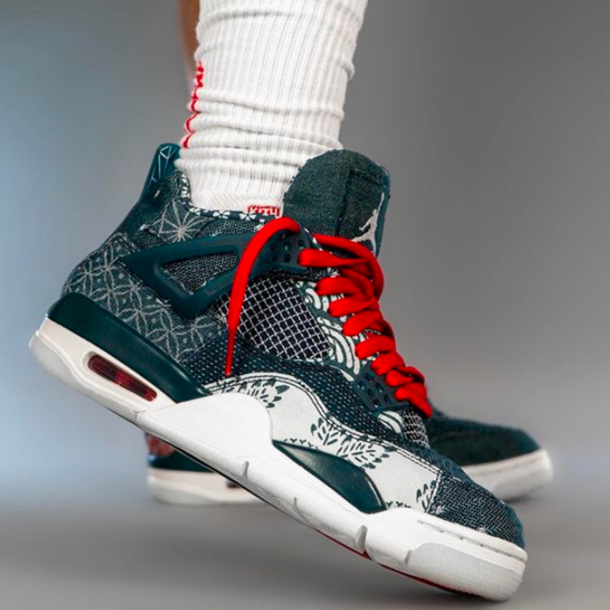 aj4 sashiko on feet