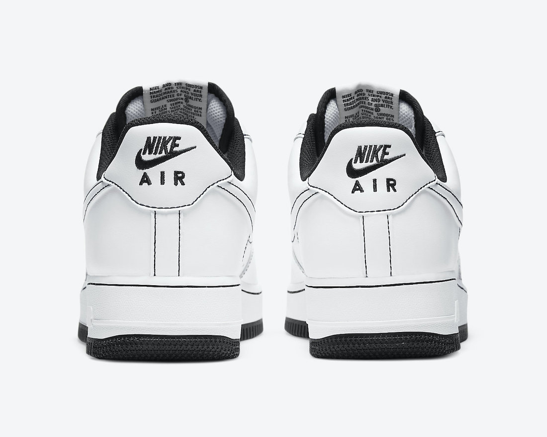 air force 1 black outline
