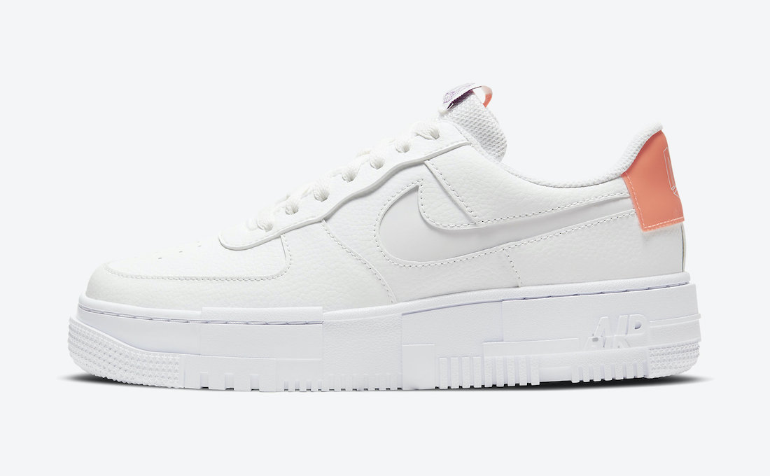 nike air force 1 pixel salmon heel