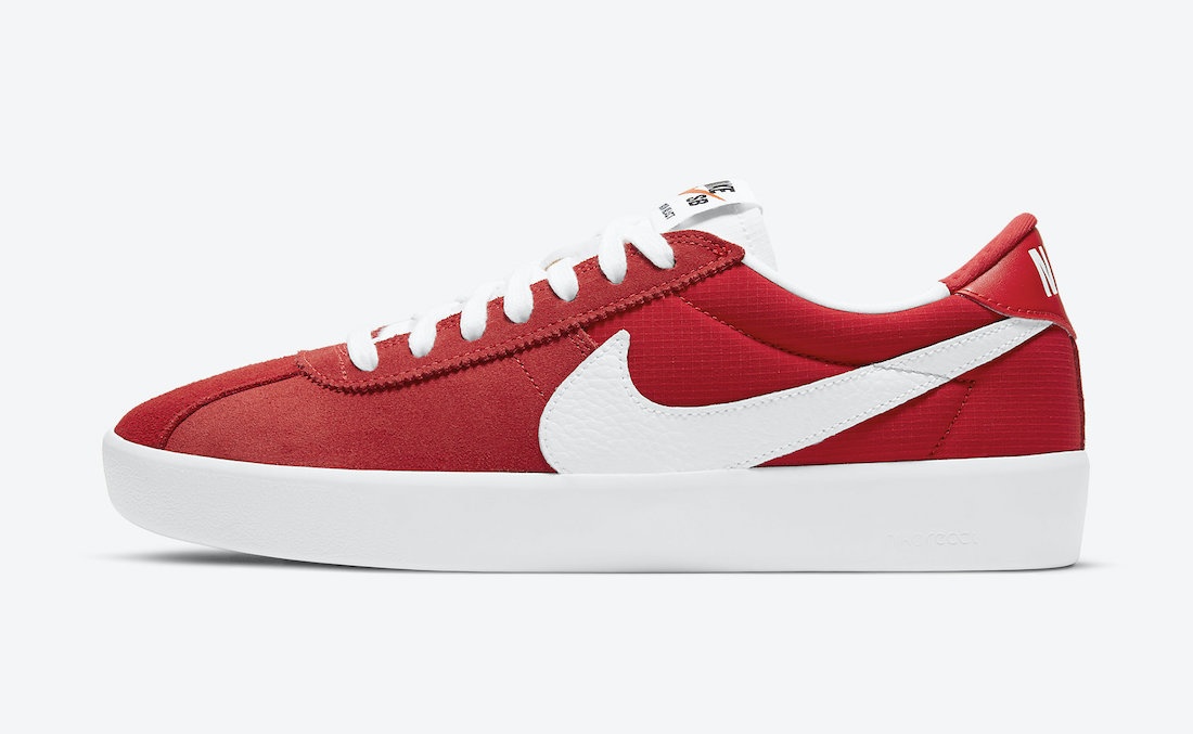 nike bruin white red