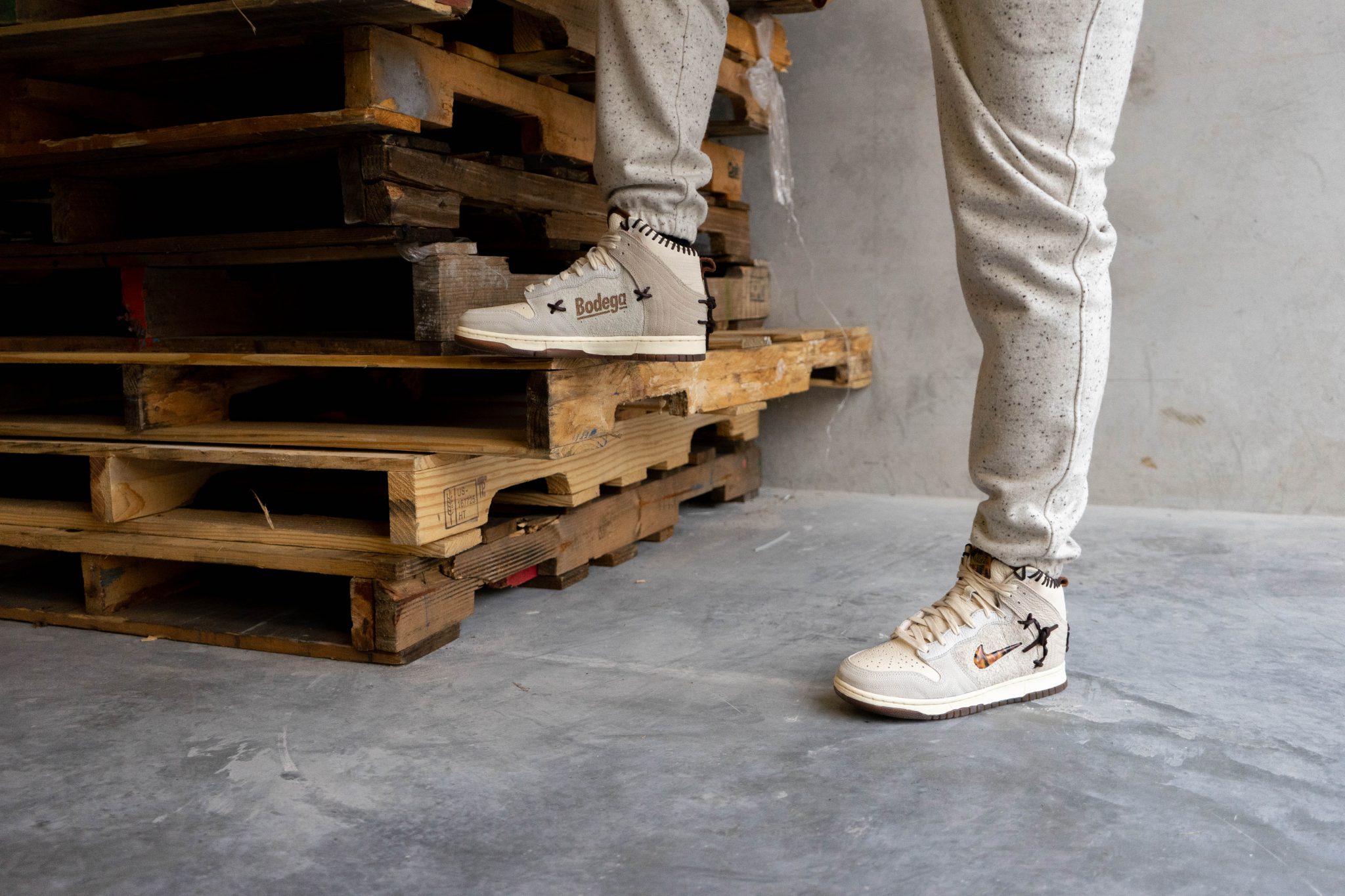 dunk high bodega on feet