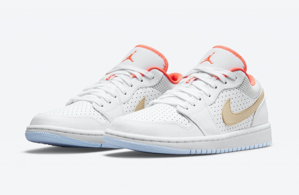 Air Jordan 1 Low SE DC9509-100 White/Sesame/Flash Crimson/Psychic Blue